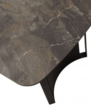 Стол RASMUS 160 KL-80 Серый мрамор, итальянская керамика / черный каркас, ®DISAUR в Южноуральске - yuzhnouralsk.ok-mebel.com | фото 9