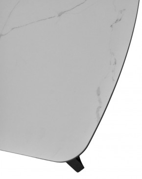 Стол RASMUS 160 TL-45 Белый мрамор, испанская керамика / черный каркас, ®DISAUR в Южноуральске - yuzhnouralsk.ok-mebel.com | фото 6