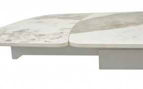 Стол RIVOLI 140 GLOSS LUXURY PANDORA SOLID CERAMIC / WHITE, ®DISAUR в Южноуральске - yuzhnouralsk.ok-mebel.com | фото 4