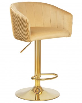 Стул барный DOBRIN DARCY GOLD, песочный велюр (1922-3) в Южноуральске - yuzhnouralsk.ok-mebel.com | фото