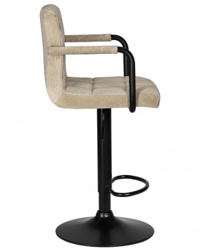 Стул барный DOBRIN KRUGER ARM BLACK, бежевый вельвет (LAR-E2041-04) в Южноуральске - yuzhnouralsk.ok-mebel.com | фото 3