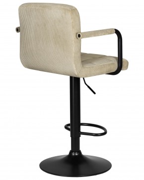 Стул барный DOBRIN KRUGER ARM BLACK, бежевый вельвет (LAR-E2041-04) в Южноуральске - yuzhnouralsk.ok-mebel.com | фото 4