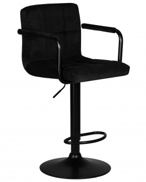 Стул барный DOBRIN KRUGER ARM BLACK, черный вельвет (LAR-E2041-52) в Южноуральске - yuzhnouralsk.ok-mebel.com | фото 2