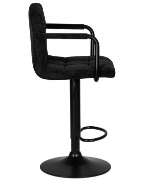 Стул барный DOBRIN KRUGER ARM BLACK, черный вельвет (LAR-E2041-52) в Южноуральске - yuzhnouralsk.ok-mebel.com | фото 3