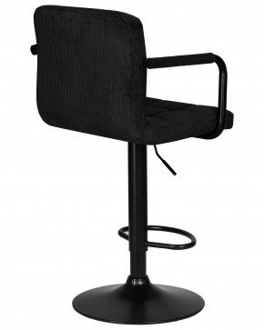 Стул барный DOBRIN KRUGER ARM BLACK, черный вельвет (LAR-E2041-52) в Южноуральске - yuzhnouralsk.ok-mebel.com | фото 4