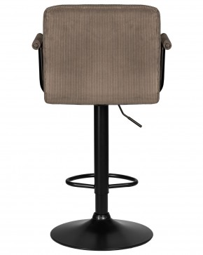 Стул барный DOBRIN KRUGER ARM BLACK, какао вельвет (LAR-E2041-05) в Южноуральске - yuzhnouralsk.ok-mebel.com | фото 5
