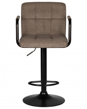 Стул барный DOBRIN KRUGER ARM BLACK, какао вельвет (LAR-E2041-05) в Южноуральске - yuzhnouralsk.ok-mebel.com | фото 6