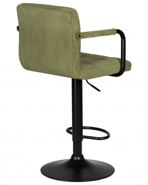 Стул барный DOBRIN KRUGER ARM BLACK, зеленый вельвет (LAR-E2041-7) в Южноуральске - yuzhnouralsk.ok-mebel.com | фото 4