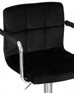 Стул барный DOBRIN KRUGER ARM, черный велюр (MJ9-101) в Южноуральске - yuzhnouralsk.ok-mebel.com | фото 7