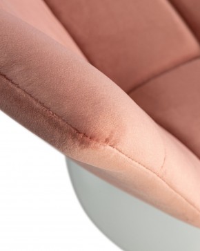 Стул барный DOBRIN TAILOR WHITE, пудрово-розовый велюр (MJ9-32) в Южноуральске - yuzhnouralsk.ok-mebel.com | фото 7