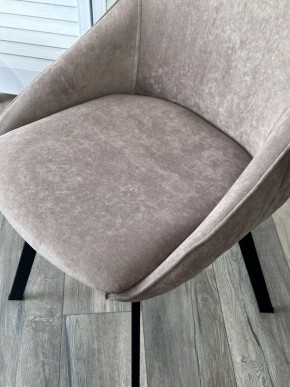 Стул CASA, 360 град. поворот. B5 Капучино, велюр / черный каркас,М-City в Южноуральске - yuzhnouralsk.ok-mebel.com | фото 3
