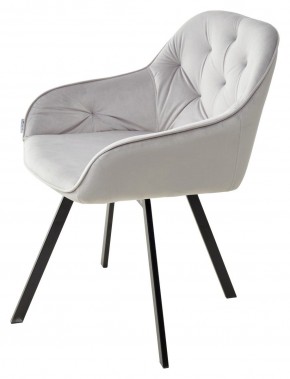 Стул GALE 360 град. поворот. BLUVEL-03 LIGHT GREY, велюр/ черный каркас, М-City в Южноуральске - yuzhnouralsk.ok-mebel.com | фото 5
