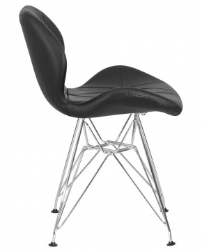 Стул обеденный DOBRIN BUTTERFLY CHROME, ножки хром, цвет чёрный в Южноуральске - yuzhnouralsk.ok-mebel.com | фото 3