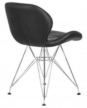 Стул обеденный DOBRIN BUTTERFLY CHROME, ножки хром, цвет чёрный в Южноуральске - yuzhnouralsk.ok-mebel.com | фото 4