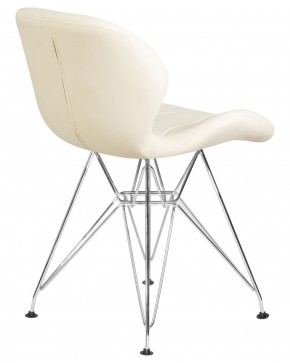 Стул обеденный DOBRIN BUTTERFLY CHROME, ножки хром, цвет кремовый в Южноуральске - yuzhnouralsk.ok-mebel.com | фото 4