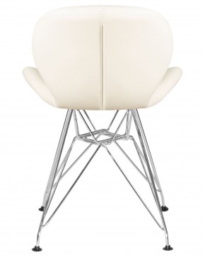 Стул обеденный DOBRIN BUTTERFLY CHROME, ножки хром, цвет кремовый в Южноуральске - yuzhnouralsk.ok-mebel.com | фото 5