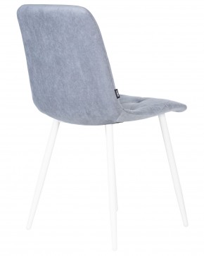 Стул обеденный DOBRIN CHILLY ROMBO, Серо-голубой Simple 26, основание белый в Южноуральске - yuzhnouralsk.ok-mebel.com | фото 4