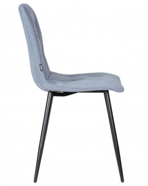 Стул обеденный DOBRIN CHILLY ROMBO, Серо-голубой Simple 26, основание черное в Южноуральске - yuzhnouralsk.ok-mebel.com | фото 3