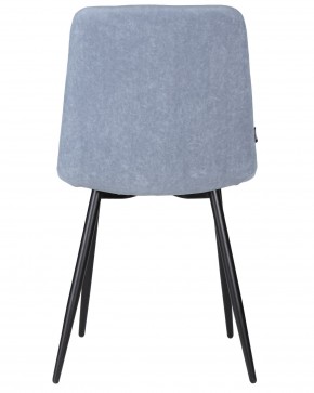 Стул обеденный DOBRIN CHILLY ROMBO, Серо-голубой Simple 26, основание черное в Южноуральске - yuzhnouralsk.ok-mebel.com | фото 5