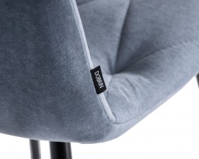 Стул обеденный DOBRIN CHILLY ROMBO, Серо-голубой Simple 26, основание черное в Южноуральске - yuzhnouralsk.ok-mebel.com | фото 7