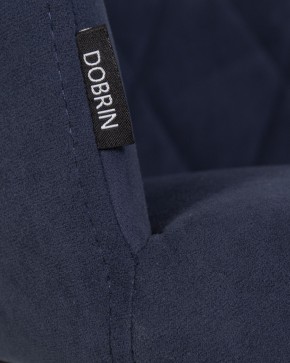 Стул обеденный DOBRIN ROBY, ЭМАЛЬ ЧЕРНЫЙ МУАР велюр Catania Dark Blue в Южноуральске - yuzhnouralsk.ok-mebel.com | фото 9