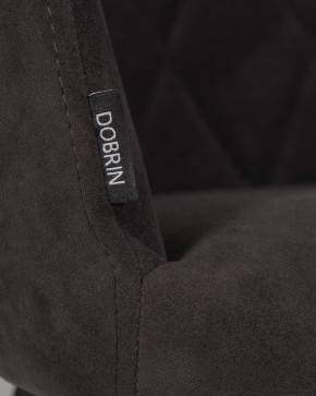 Стул обеденный DOBRIN ROBY, ЭМАЛЬ ЧЕРНЫЙ МУАР велюр Catania Espresso в Южноуральске - yuzhnouralsk.ok-mebel.com | фото 9