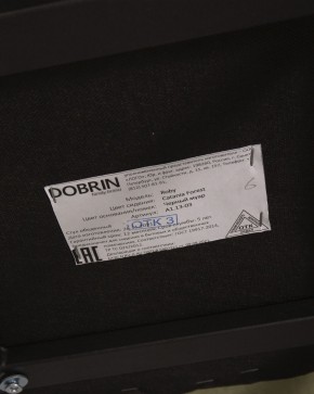 Стул обеденный DOBRIN ROBY, ЭМАЛЬ ЧЕРНЫЙ МУАР велюр Catania Forest в Южноуральске - yuzhnouralsk.ok-mebel.com | фото 12
