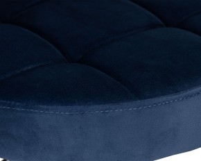 Табурет барный DOBRIN BRUNO BLACK, синий велюр (MJ9-117) в Южноуральске - yuzhnouralsk.ok-mebel.com | фото 4