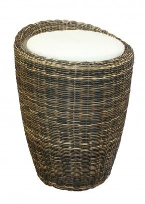 Табурет с местом для хранения LM-1100Rattan, кремовый в Южноуральске - yuzhnouralsk.ok-mebel.com | фото