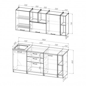 ТОМИЛЛА Кухонный гарнитур Макси 4 (1800 мм ) в Южноуральске - yuzhnouralsk.ok-mebel.com | фото 2