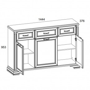 Тумба 3D3S, MONAKO, цвет Сосна винтаж/дуб анкона в Южноуральске - yuzhnouralsk.ok-mebel.com | фото 2