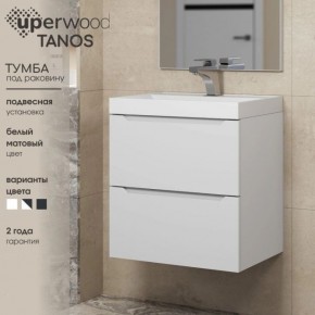 Тумба под раковину Uperwood Tanos 70 см, подвесная, белая матовая в Южноуральске - yuzhnouralsk.ok-mebel.com | фото 5