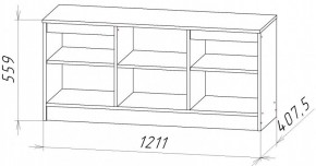 НИЦЦА-9 Тумба под ТВ (НЦ.09) в Южноуральске - yuzhnouralsk.ok-mebel.com | фото 2