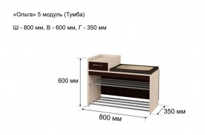 ОЛЬГА 5 Тумба в Южноуральске - yuzhnouralsk.ok-mebel.com | фото 3