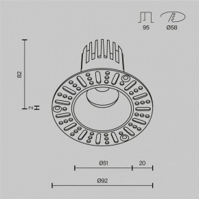 Встраиваемый светильник Maytoni Dip DL119-10W-4K-TRS-B в Южноуральске - yuzhnouralsk.ok-mebel.com | фото 9