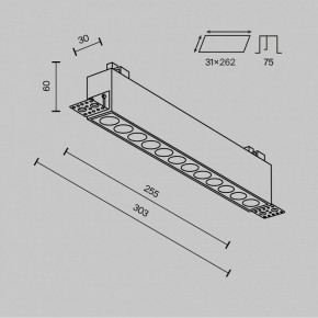 Встраиваемый светильник Maytoni Points DL065-20W3-6K-TRS-W в Южноуральске - yuzhnouralsk.ok-mebel.com | фото 7