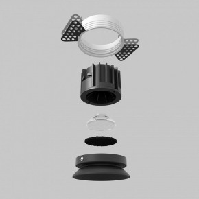 Встраиваемый светильник Maytoni Round DL058-12W2.7K-TRS-B в Южноуральске - yuzhnouralsk.ok-mebel.com | фото 5