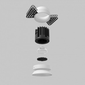 Встраиваемый светильник Maytoni Round DL058-7W2.7K-TRS-W в Южноуральске - yuzhnouralsk.ok-mebel.com | фото 5