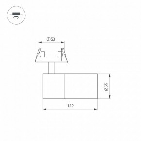 Встраиваемый светильник на штанге Arlight LGD-ARTEMIS-BUILT-FLAP-R55-12W 051796 в Южноуральске - yuzhnouralsk.ok-mebel.com | фото 6