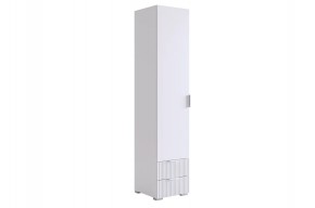 ЗЕФИР Шкаф однодверный 107.01 (белый муар) в Южноуральске - yuzhnouralsk.ok-mebel.com | фото