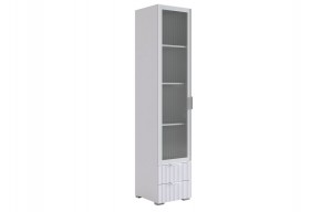 ЗЕФИР Шкаф однодверный 107.03 (белый муар) в Южноуральске - yuzhnouralsk.ok-mebel.com | фото