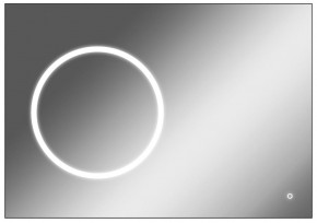 Зеркало Eclipse 100 black с подсветкой Sansa (SE1032Z) в Южноуральске - yuzhnouralsk.ok-mebel.com | фото
