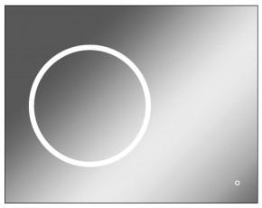 Зеркало Eclipse 90 black с подсветкой Sansa (SE1031Z) в Южноуральске - yuzhnouralsk.ok-mebel.com | фото