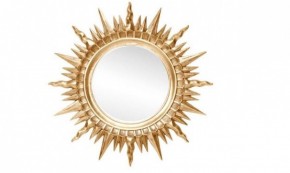 Зеркало круглое золото (1810(1) в Южноуральске - yuzhnouralsk.ok-mebel.com | фото 1